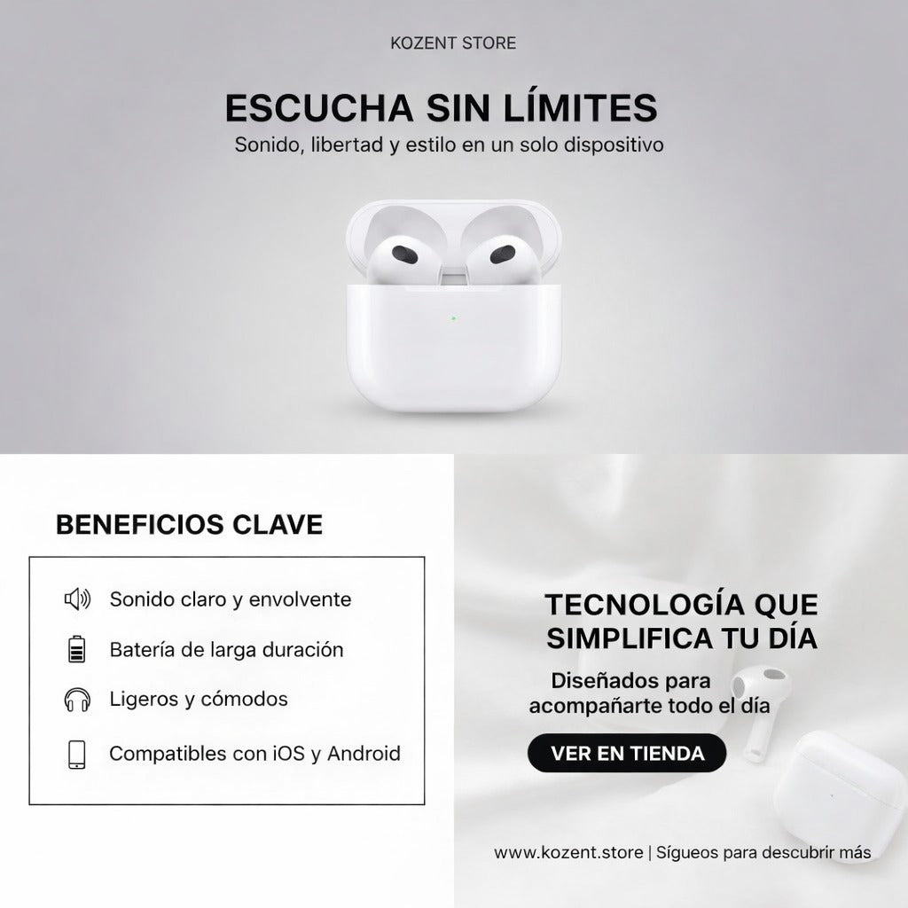 Audifono serie 3 full calidad 1.1