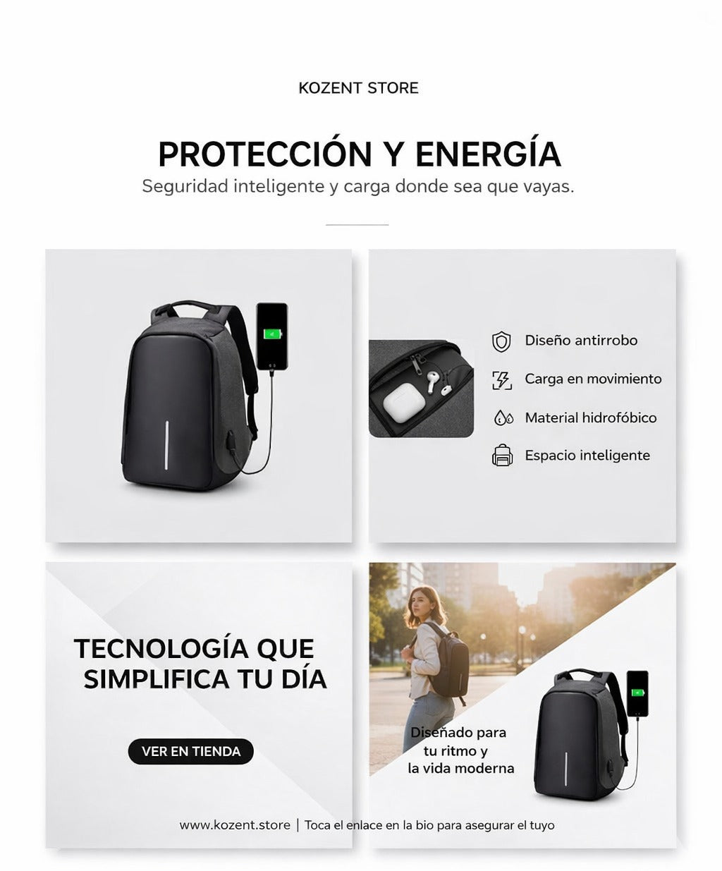 BOLSO ANTIROBO SEGURIDAD Y ESTILO